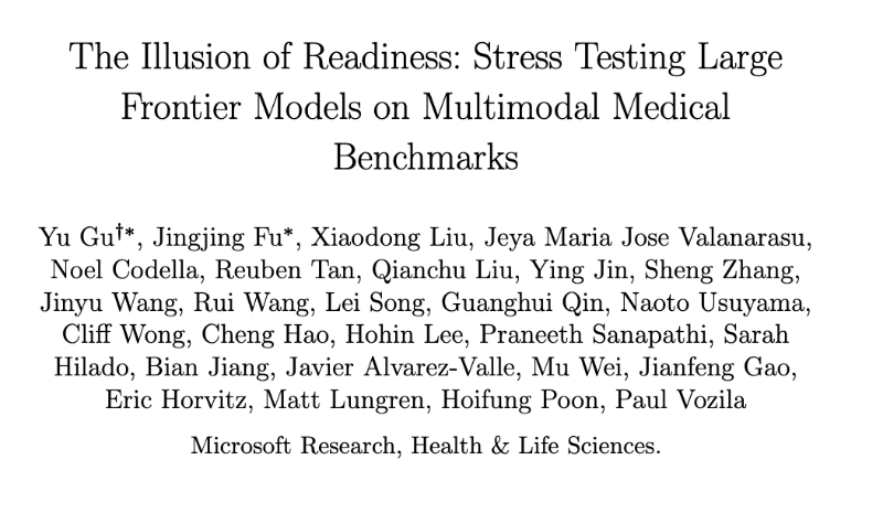 医疗AI高分幻象：GPT-5等模型基准测试外的脆弱真相